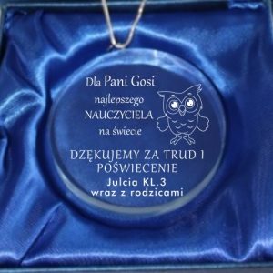 Prezent dla nauczyciela medal z grawerem