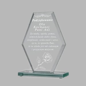 Statuetka z grawerem dla nauczyciela