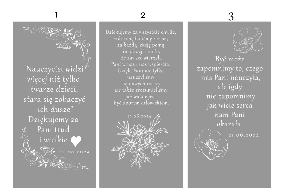Prezent dla Nauczyciela- wazon z grawerem - obrazek 3